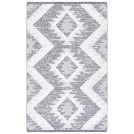 Safavieh 4 x 6 ft. Augustine 700 Power Loomed Small Rectangle Area Rug Grey & Ivory AGT712F-4